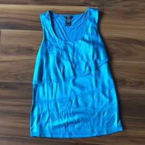Teal sleeveless shirt